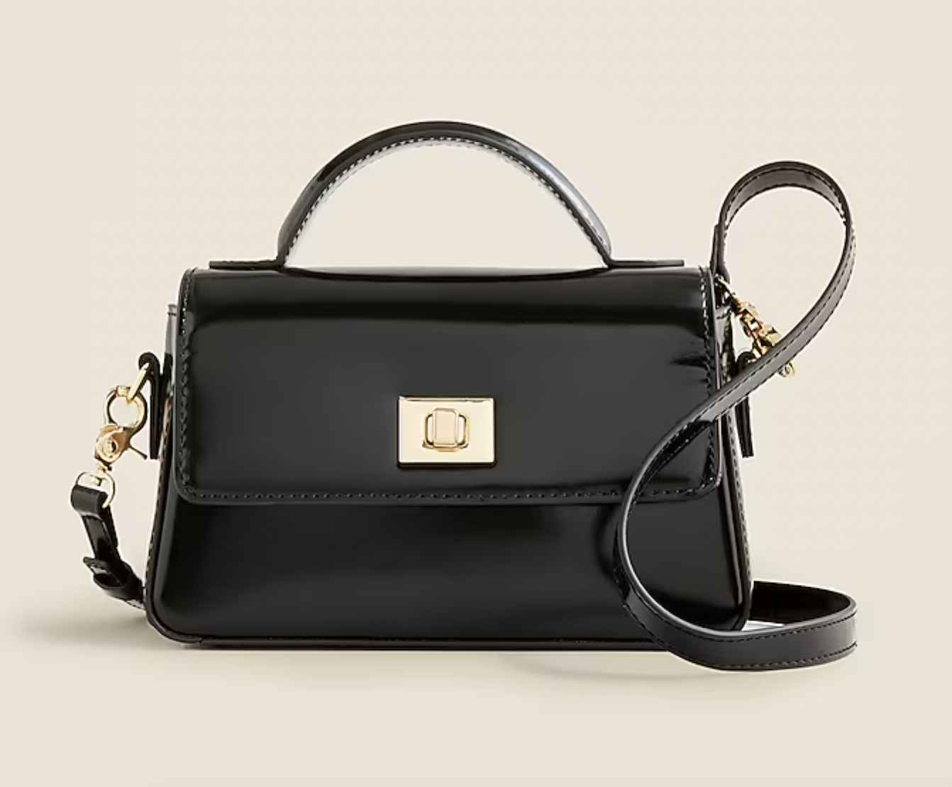 J. Crew Small Edie Top-Handle bag in Italian Leather