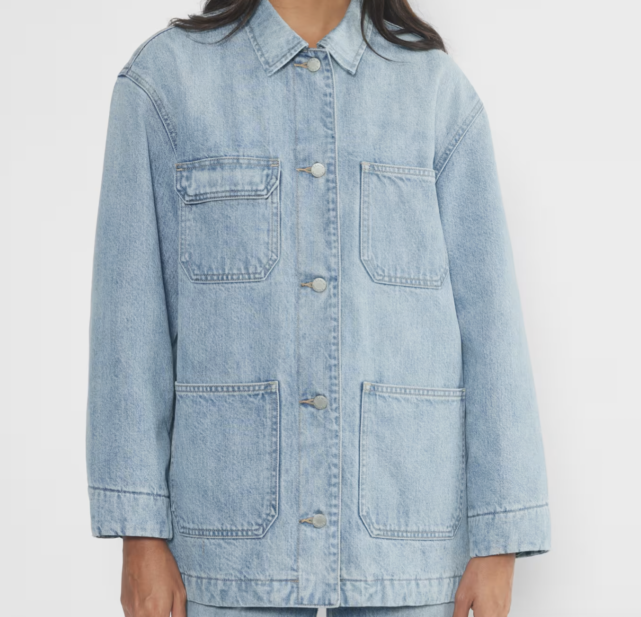 Aritzia The 90s Denim Chore Coat