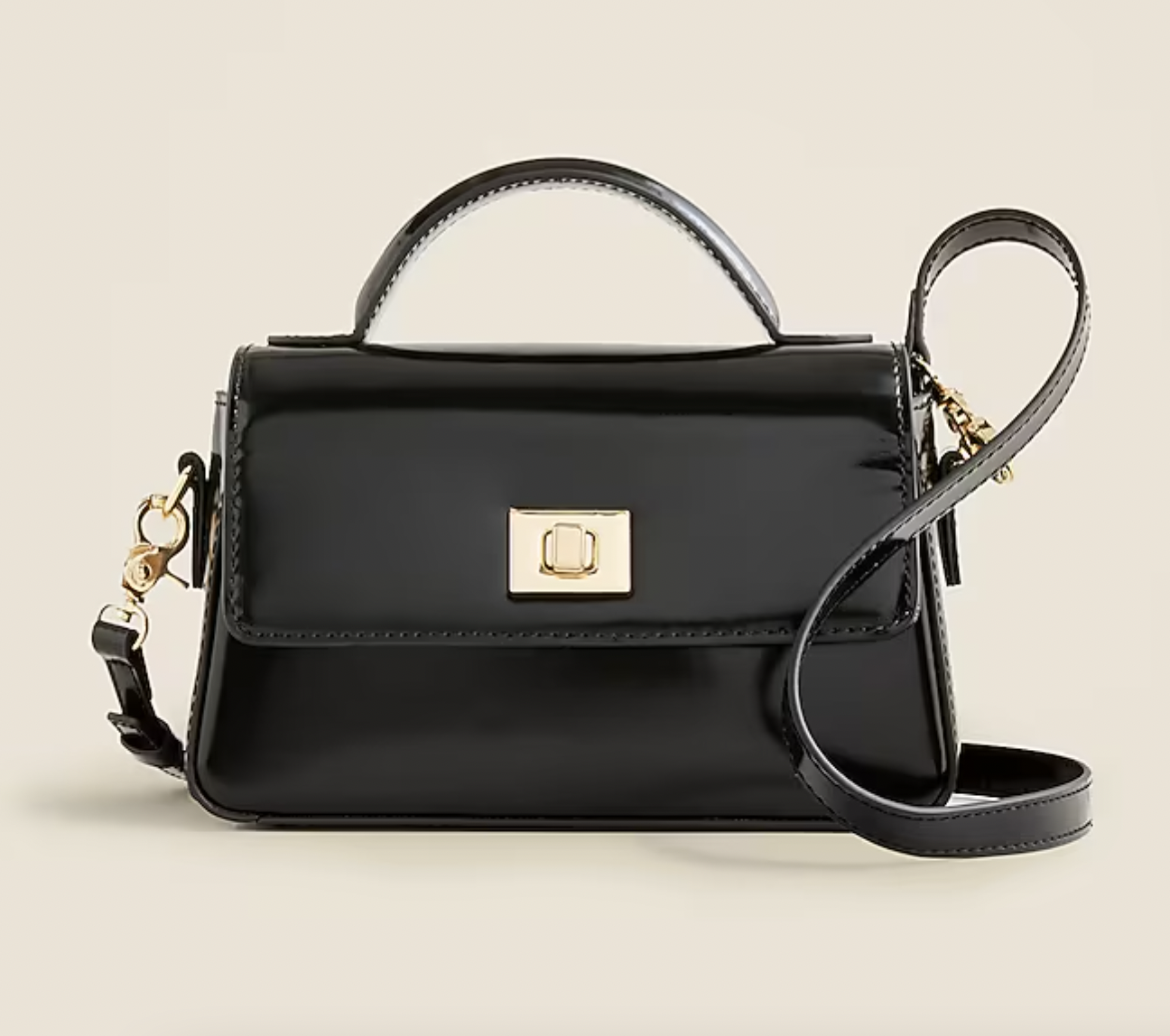 J. Crew Small Edie Top-Handle bag in Italian Leather