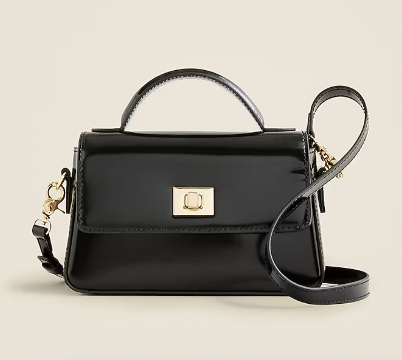 J. Crew Small Edie Top-Handle bag in Italian Leather 