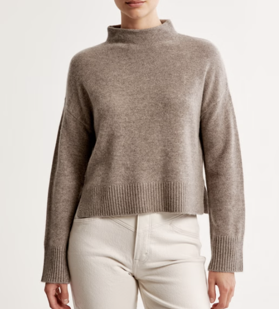 Abercrombie  Cashmere Mockneck Sweater