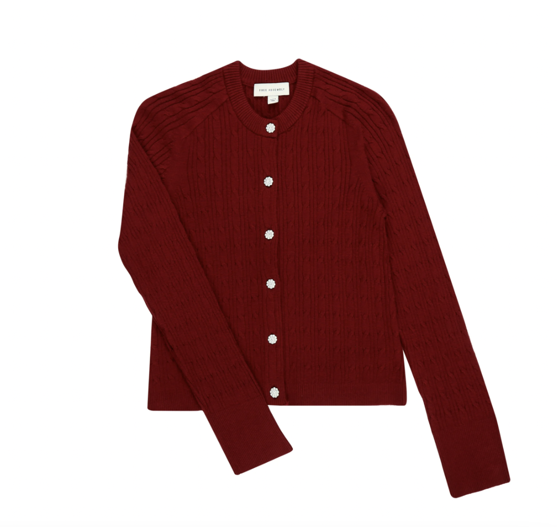 Walmart Free Assembly Women's Cable Knit Sweater 