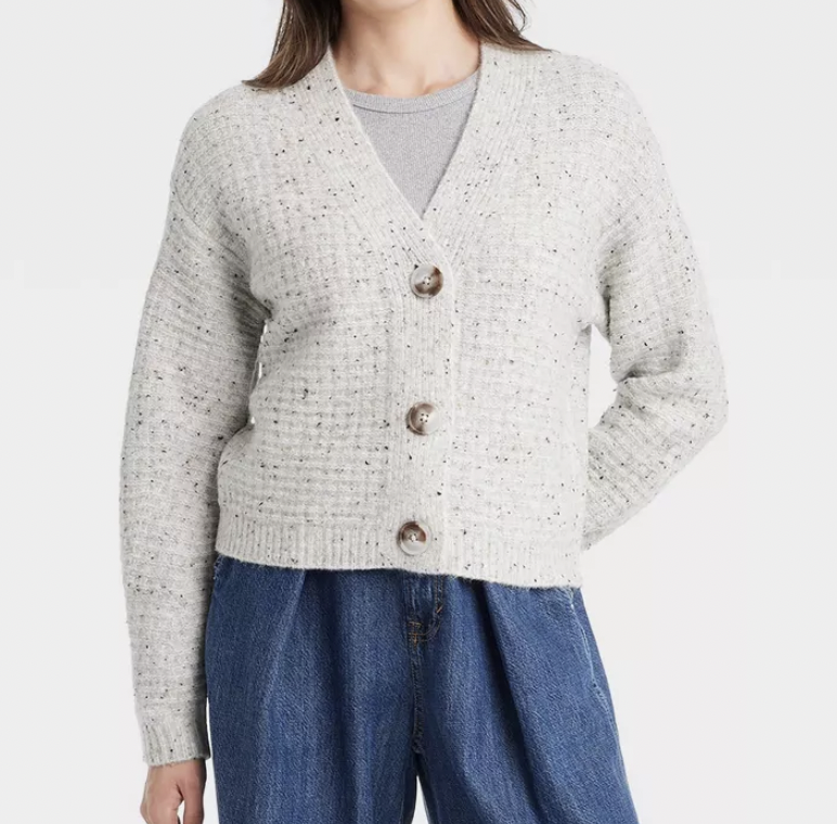 Target Cozy Knit Button-Down Cardigan 