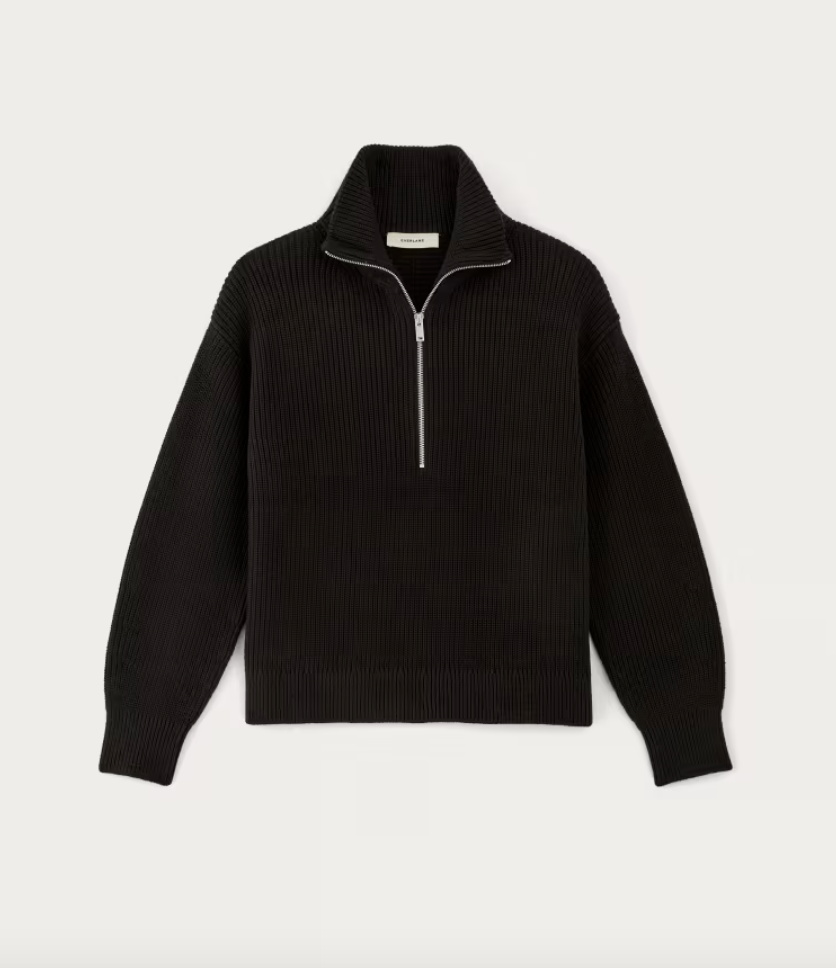 Everlane The Half-Zip in Everyday Cotton
