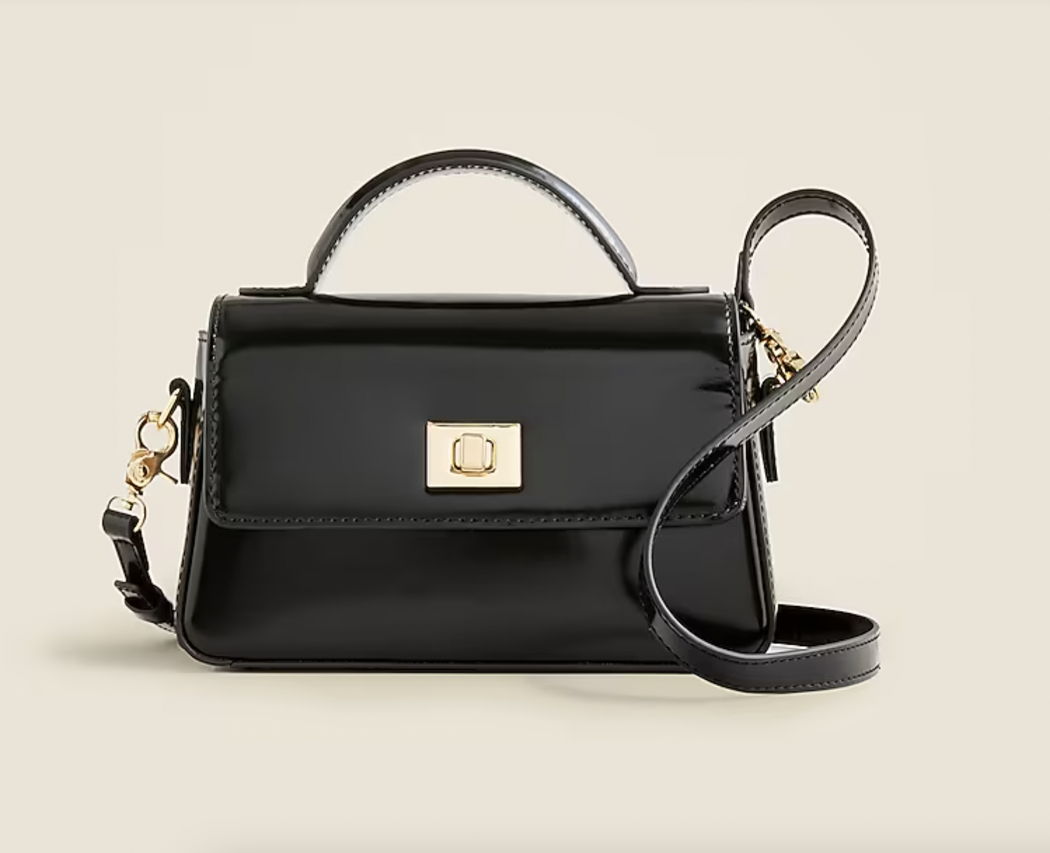 J. Crew Small Edie top-handle bag in Italian Leather