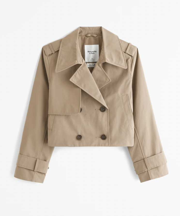 Abercrombie Cropped Trench Coat