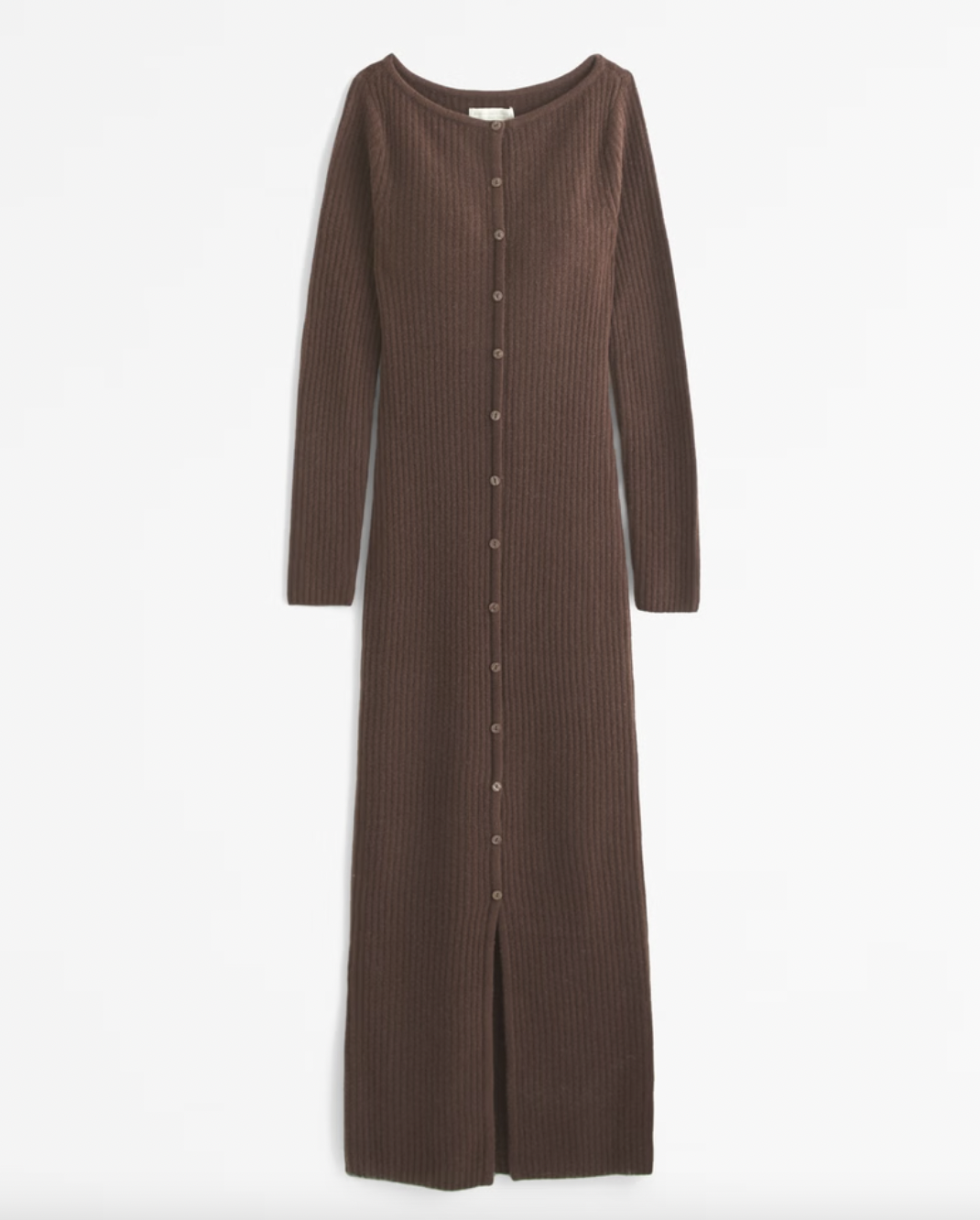 Abercrombie Long-Sleeve Button Through Maxi Sweater Dress