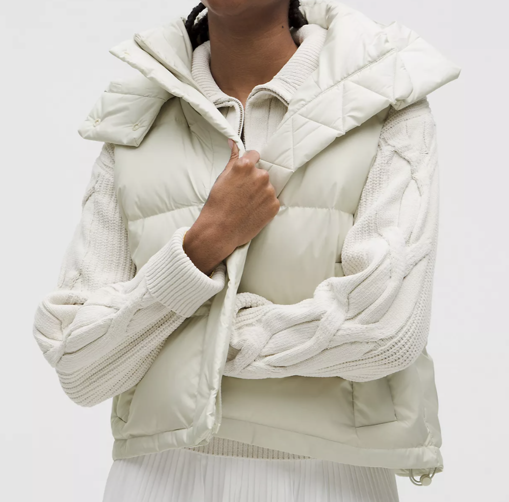 Lululemon Wunder puff Cropped Vest