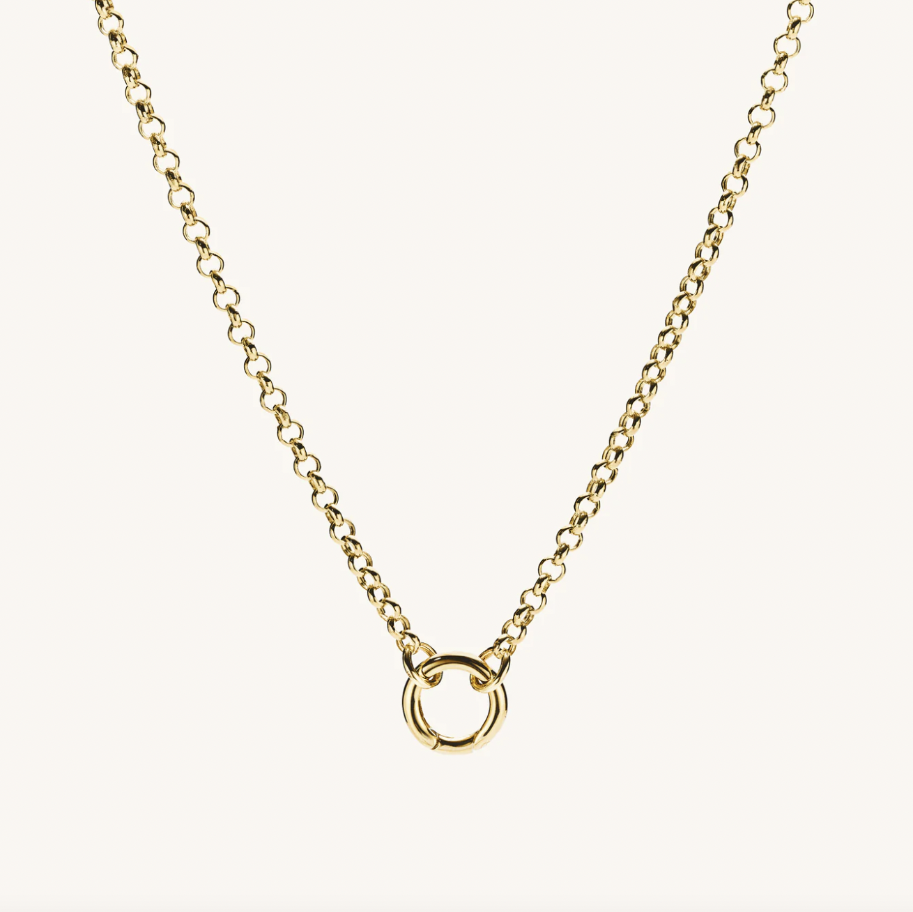 Mejuri Paperclip Chain Charm Necklace 