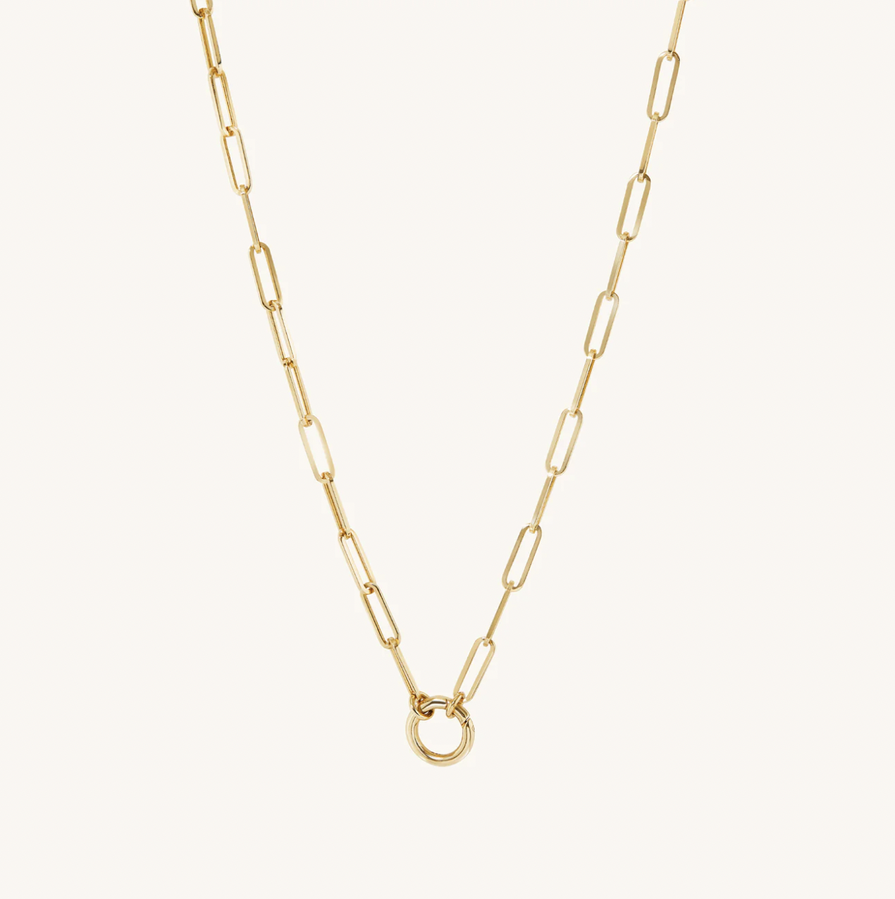 Mejuri Rolo Chain Charm Necklace