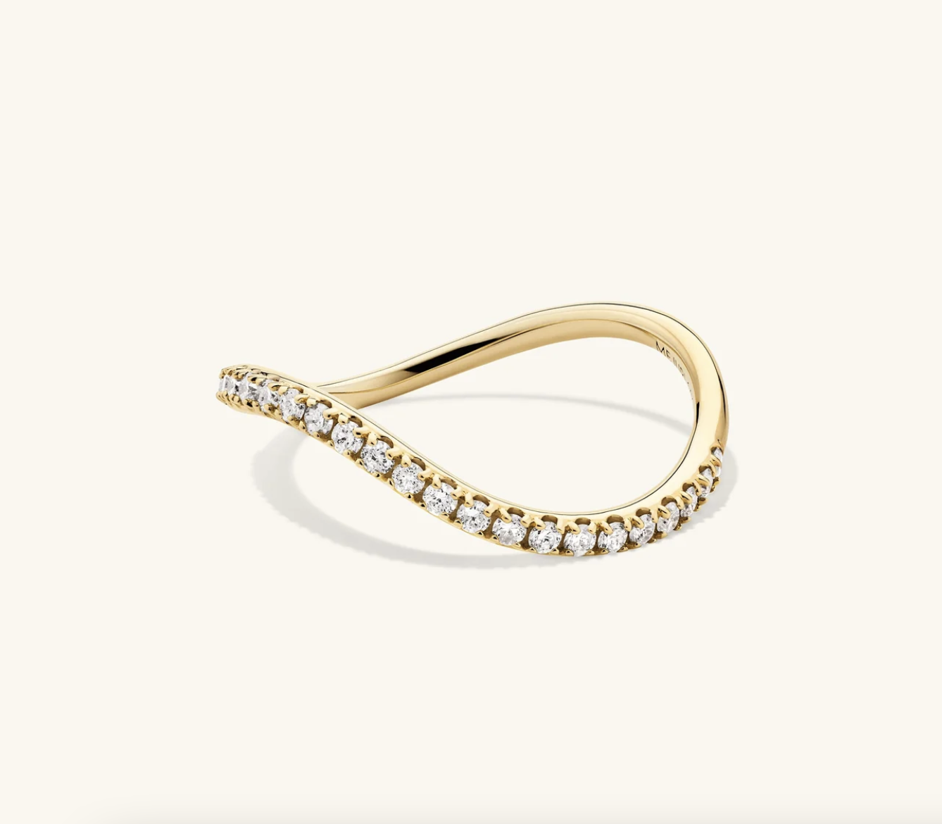 Mejuri Dome Figure Pave Diamond Ring