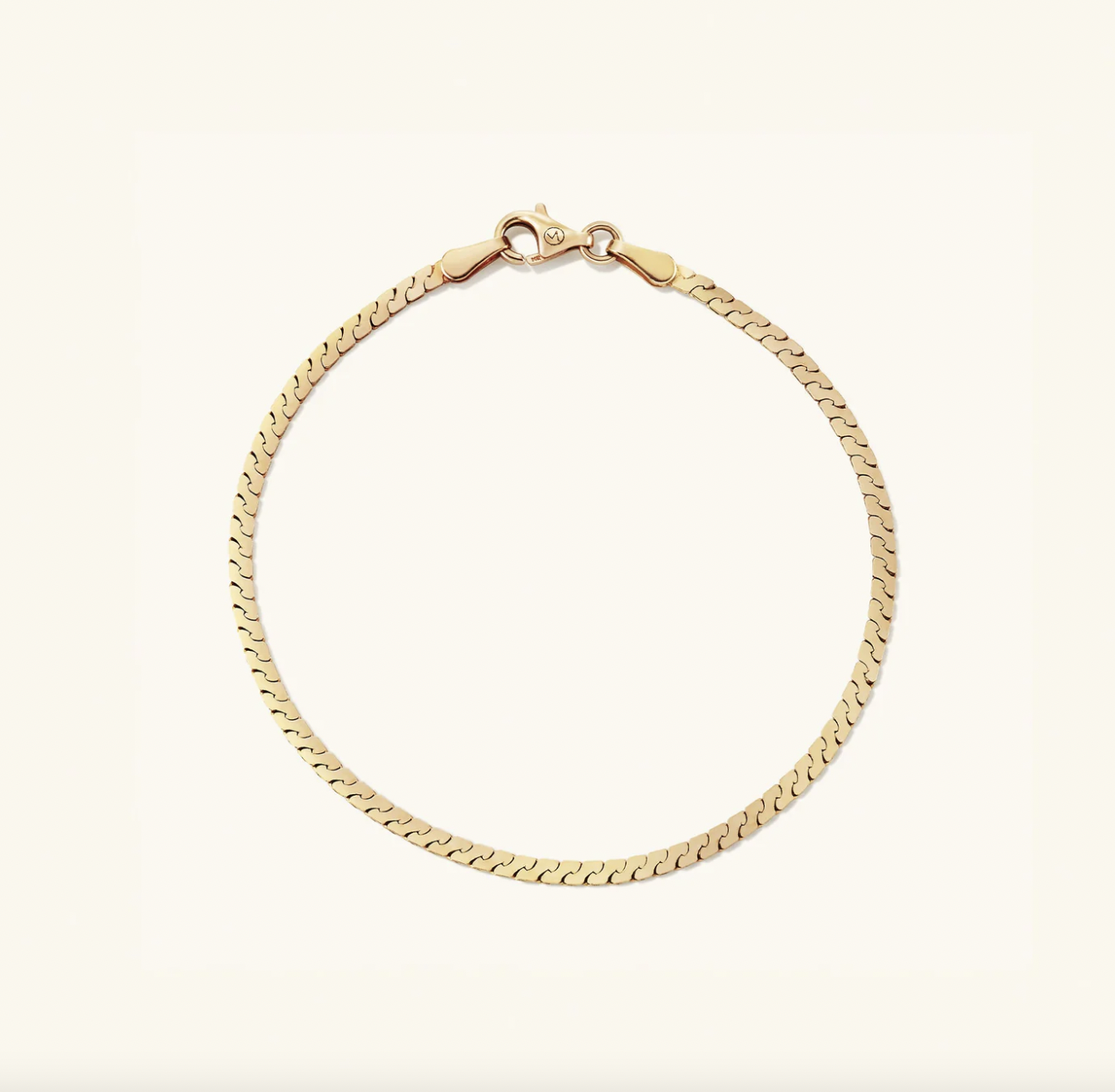 Mejuri Serpentine Chain Bracelet