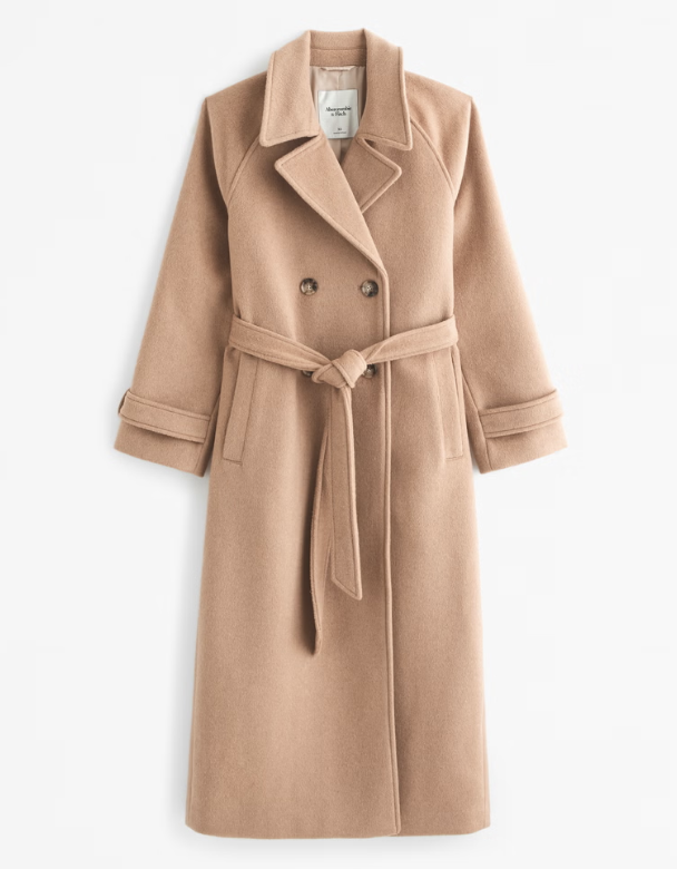 Abercrombie Wool Blend Trench Coat