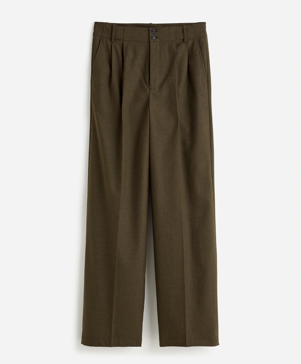 Madewell The Petite Harlow Wide-Leg Pant in Flannel 