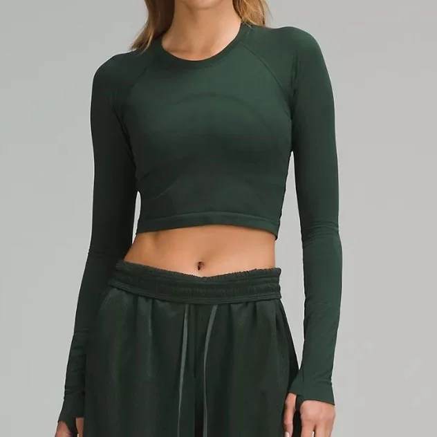Lululemon Swiftly Tech Cropped Long-Sleeve Shirt 2.0 