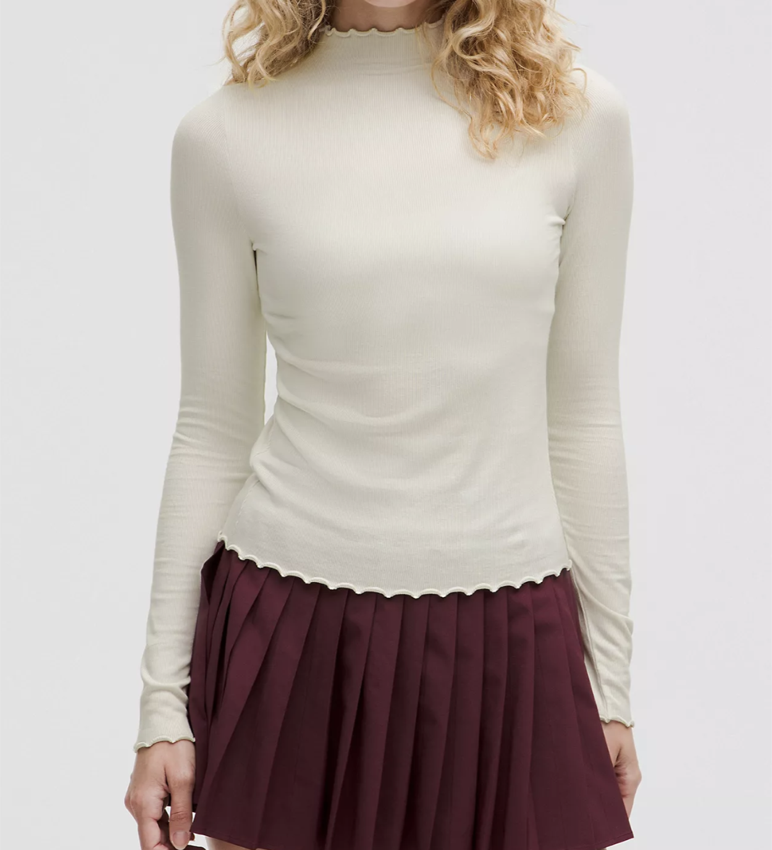 Lululemon Hold Tight Lettuce-Edge Turtleneck