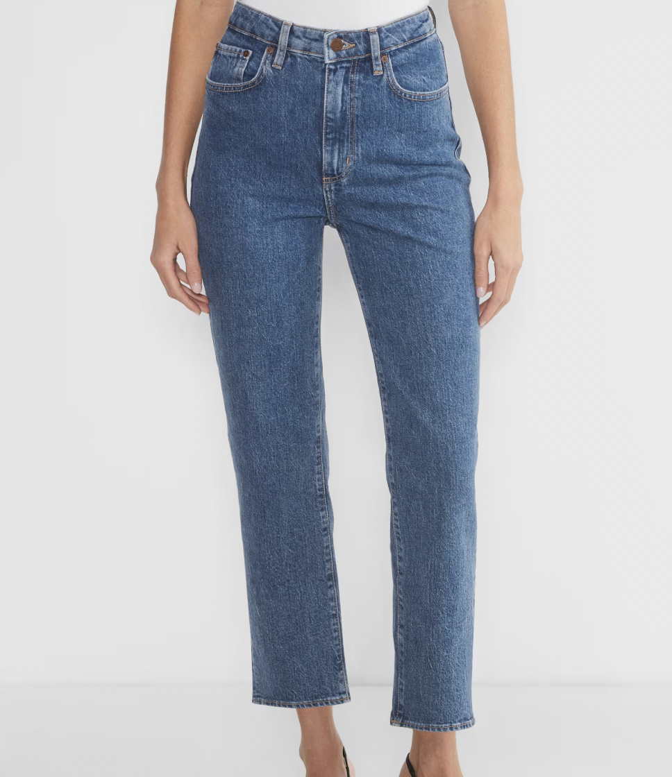 Aritzia Rowan Super Hi-Rise Straight Ankle Jean