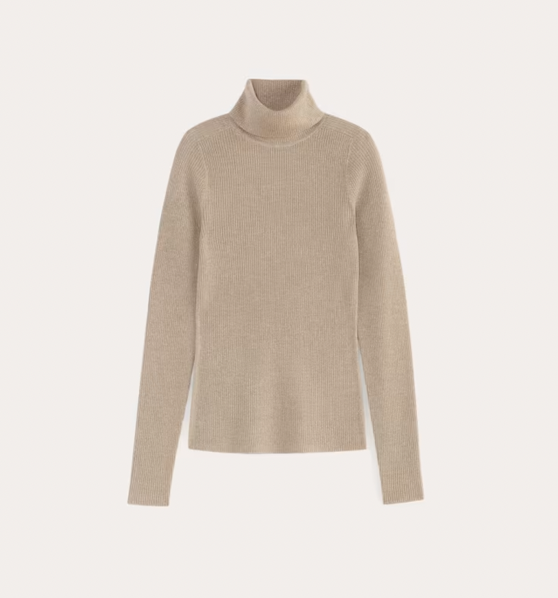 Everlane The Turtleneck in Lurex Merino