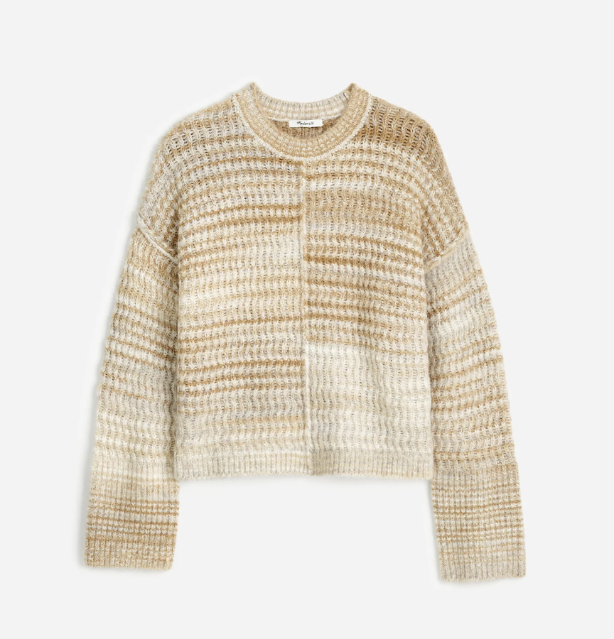 Madewell Space-Dyed Crewneck Sweater 