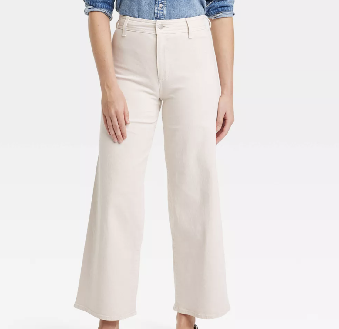 Target High-Rise Sailor Wide Leg Ankle Jean