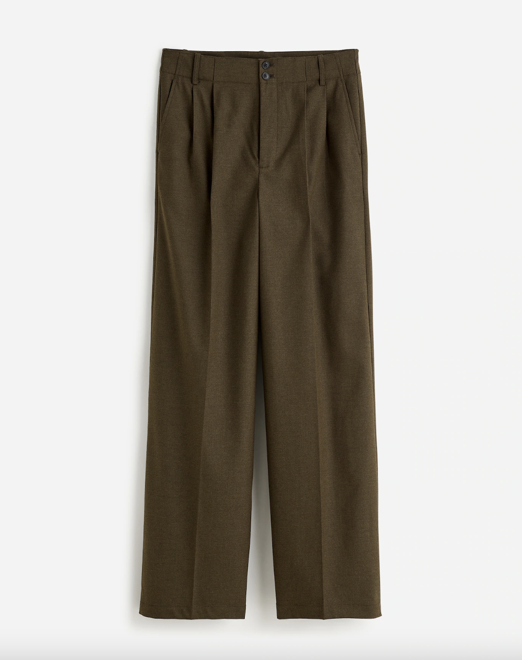 Madewell The Petite Harlow Wide-Leg Pant in Flannel