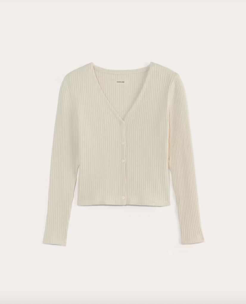Everlane The Cozy Rib Cardigan