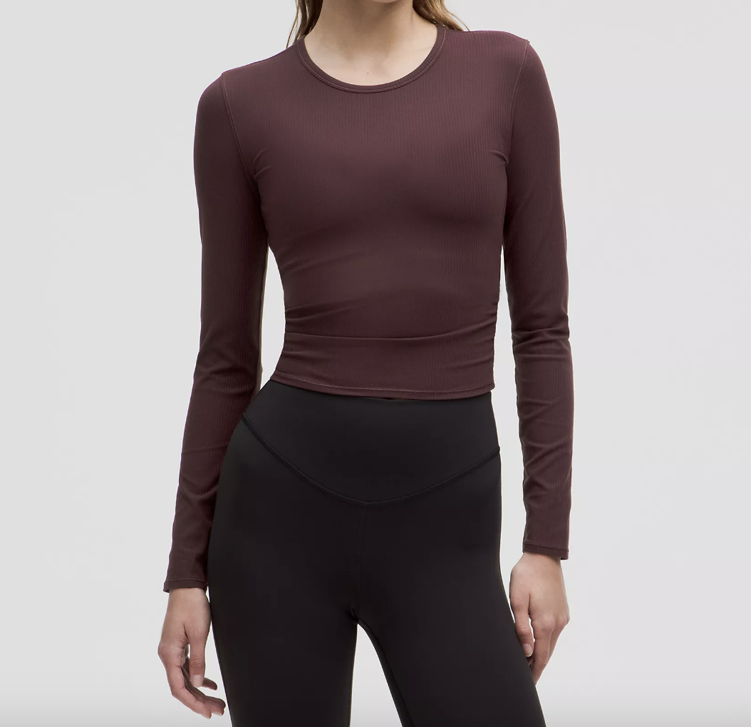 Lululemon All It Takes Back-Twist Ribbed Long-Sleeve Shirt 