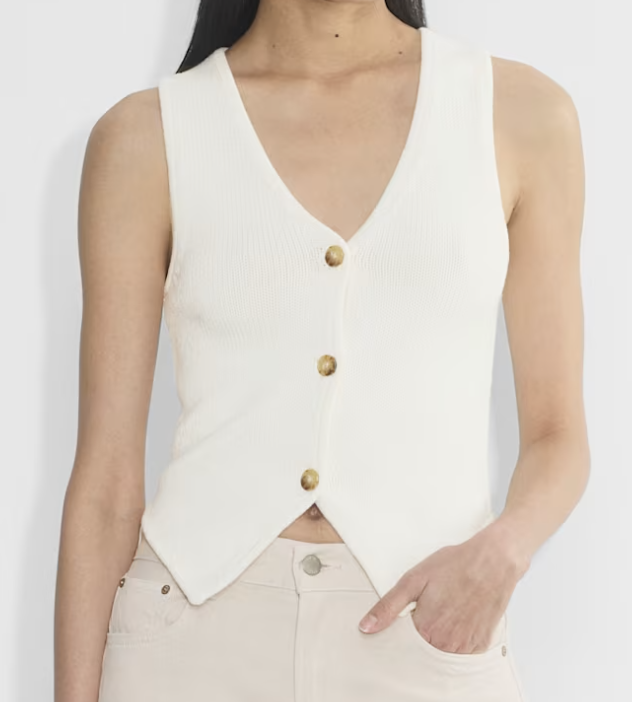Aritzia Signet Vest (Size XS in Light Birch)