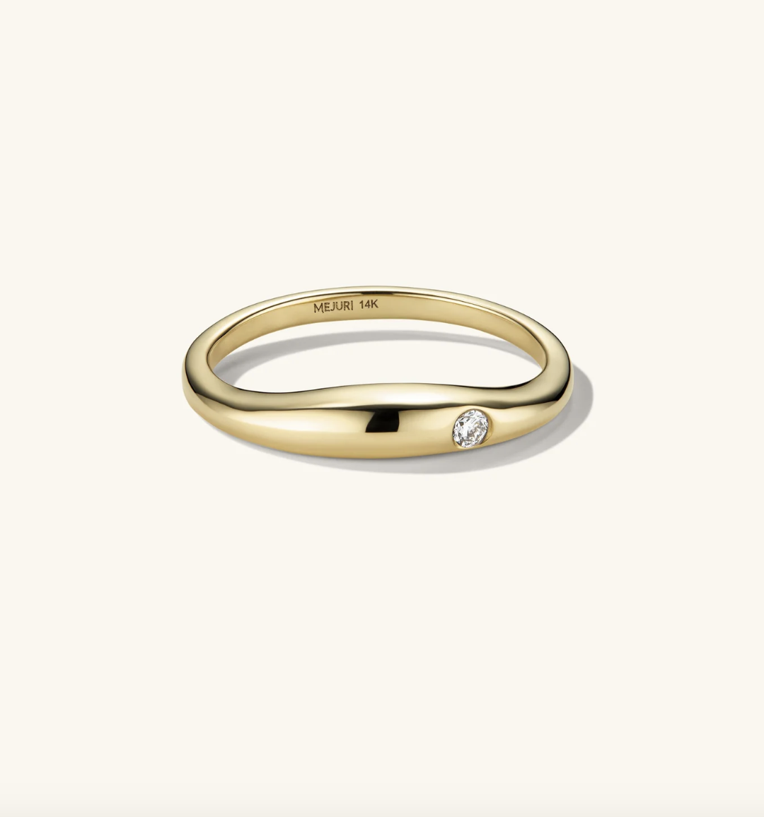 Mejuri Organic Dome Thin Nesting Ring