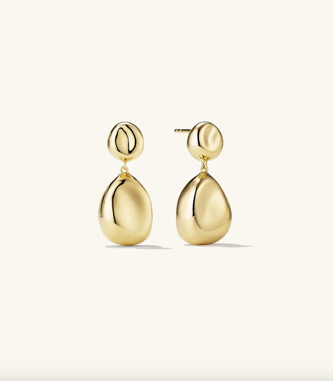 Mejuri Organic Dome Pebble Earrings 