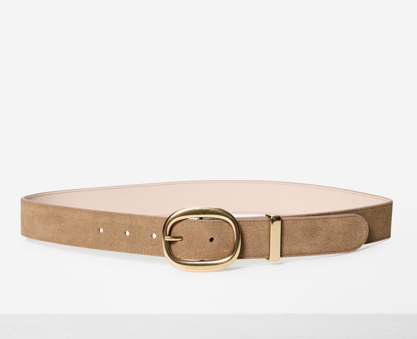 Aritzia Lifetime Solid Brass Suede Wide Belt