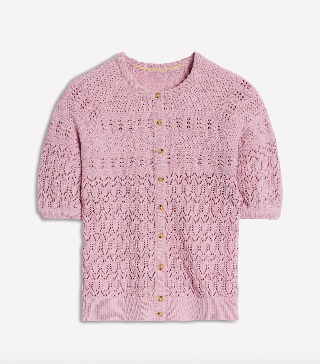 Boden Elodie Stitch Crew Cardigan