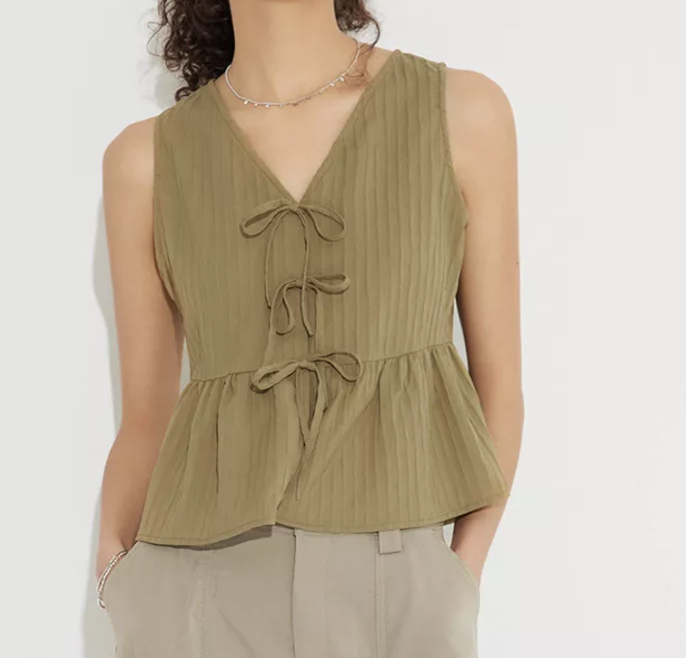 Target Tie-Front Vest