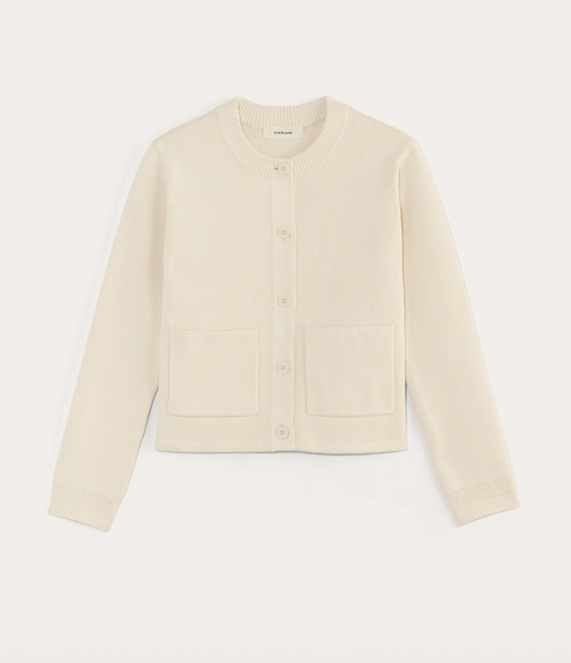 Everlane The Crew Cardigan in Everyday Cotton