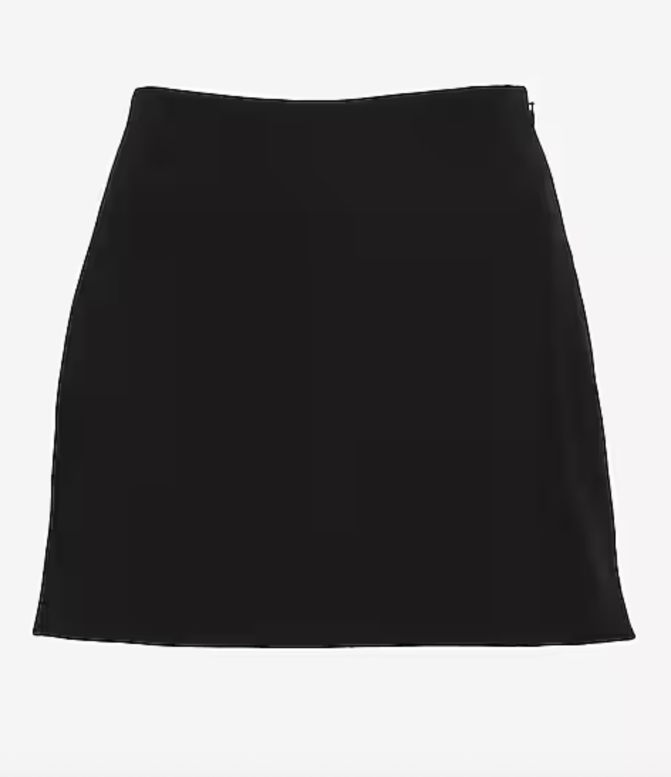 Express Editor Super High Waisted Mini Skort 