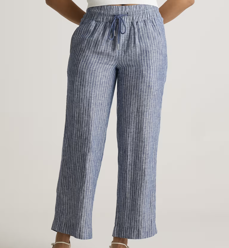 Quince 100% European Linen Wide Leg Pants 