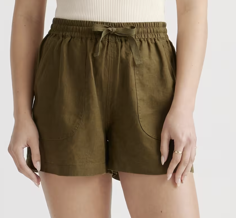 Quince 100% European Linen Shorts 
