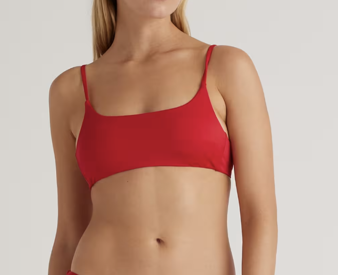 Quince Italian Scoop Neck Bikini Top