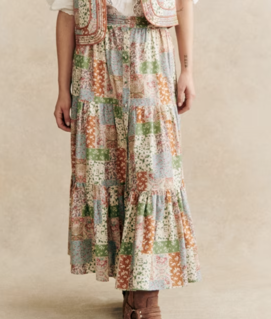 Sezane Loffia Skirt 