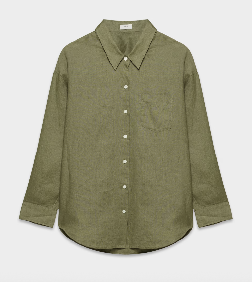 Aritzia Relaxed Linen Shirt
