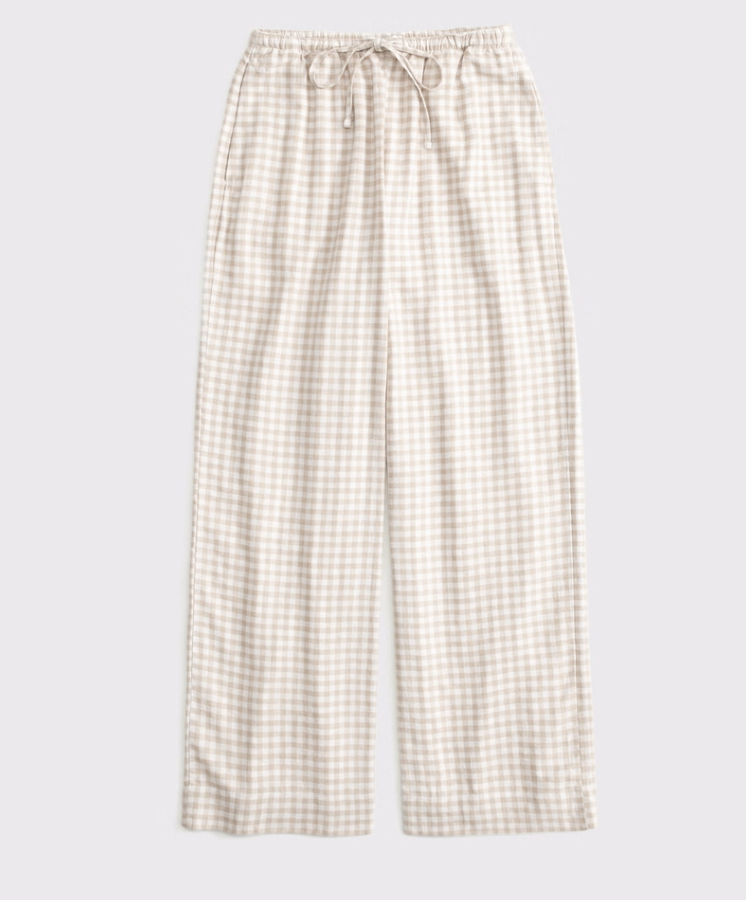 Abercrombie Linen-Bland Pull-On Pant