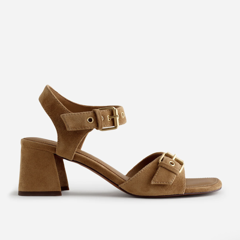 Madewell The Neeka Ankle-Strap Heeled Sandal 