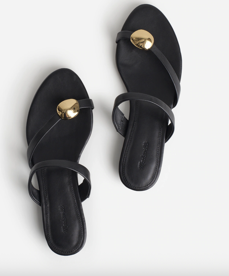 Madewell The Mila Organic Hardware Throng Slide Sandal 