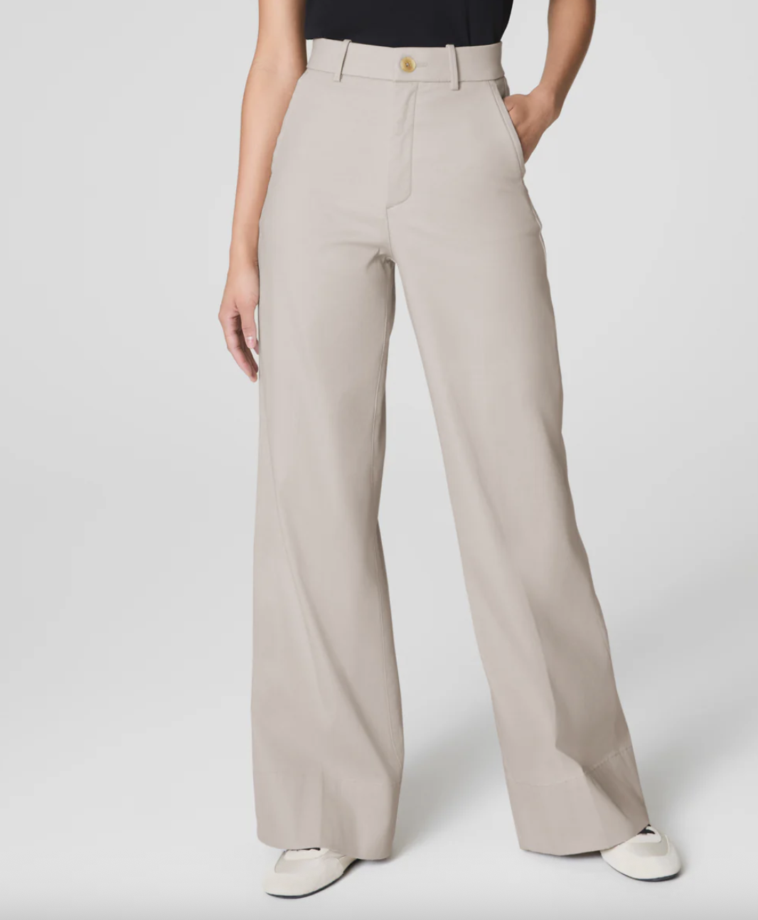 Spanx Stretch Twill Wide Leg Pant 