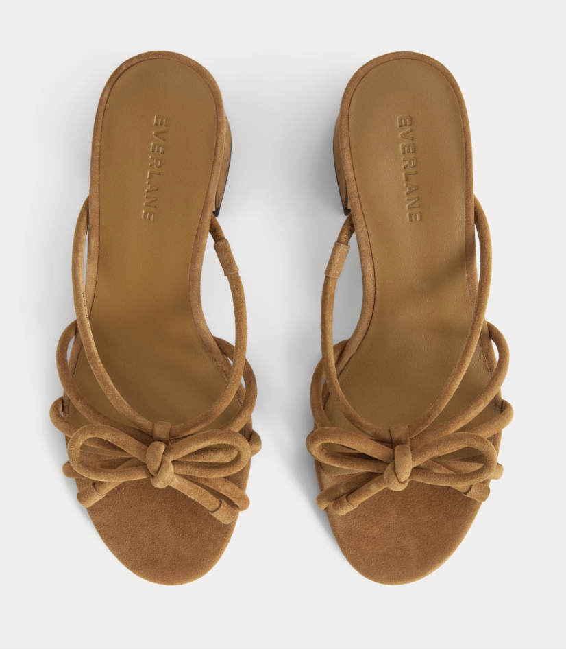 Everlane The Leather Bow Heel 
