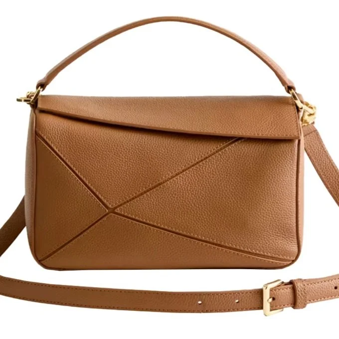 Quince The Italian Leather Patchwork Crossbody