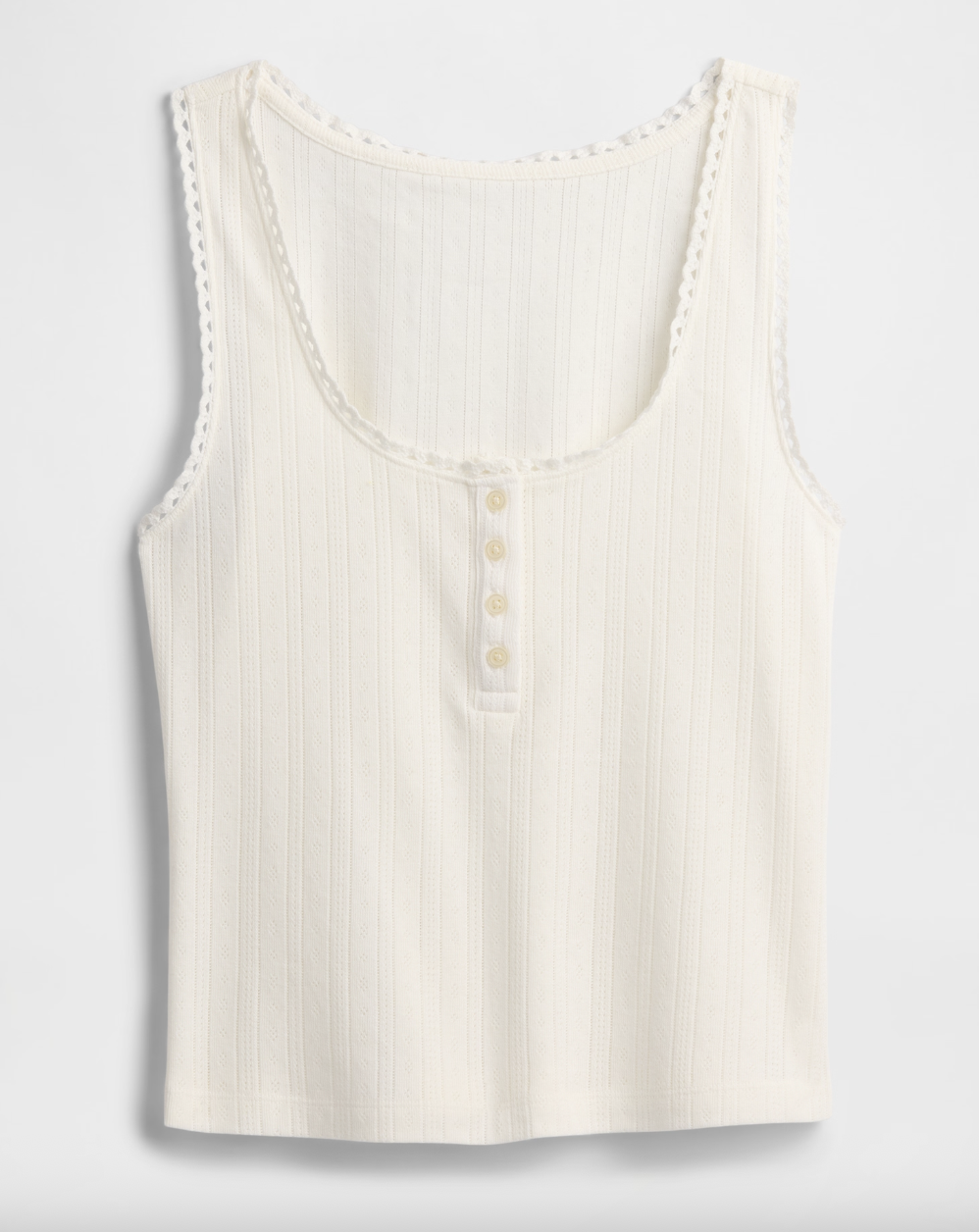 Gap Factory Pointelle Scoopneck Top 