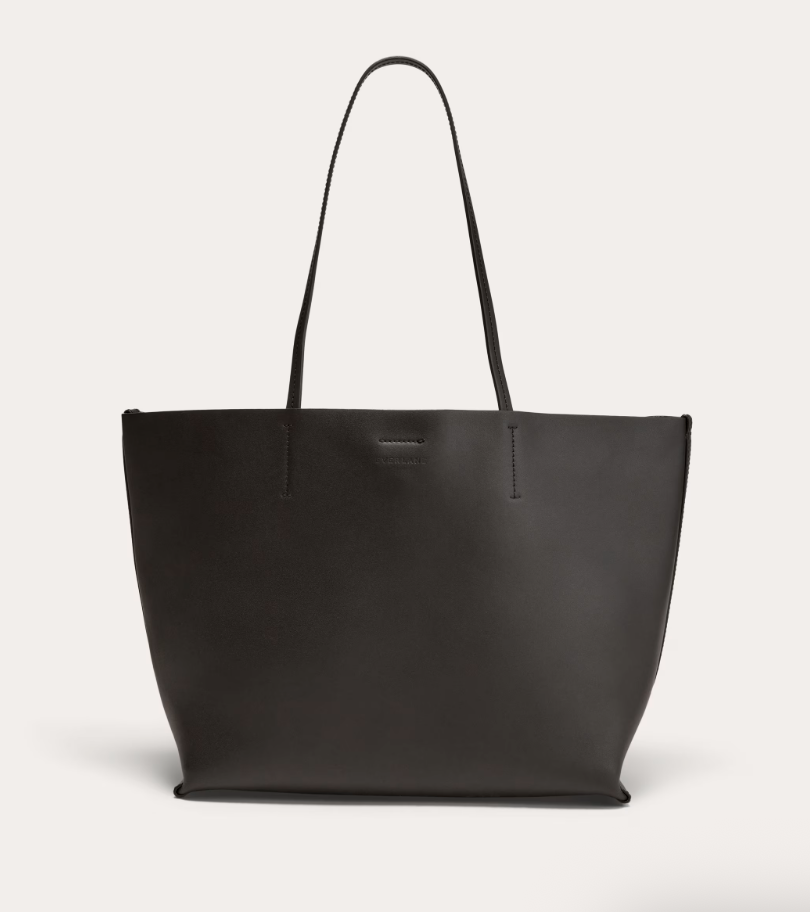 The Luxe Medium Italian Leather Tote