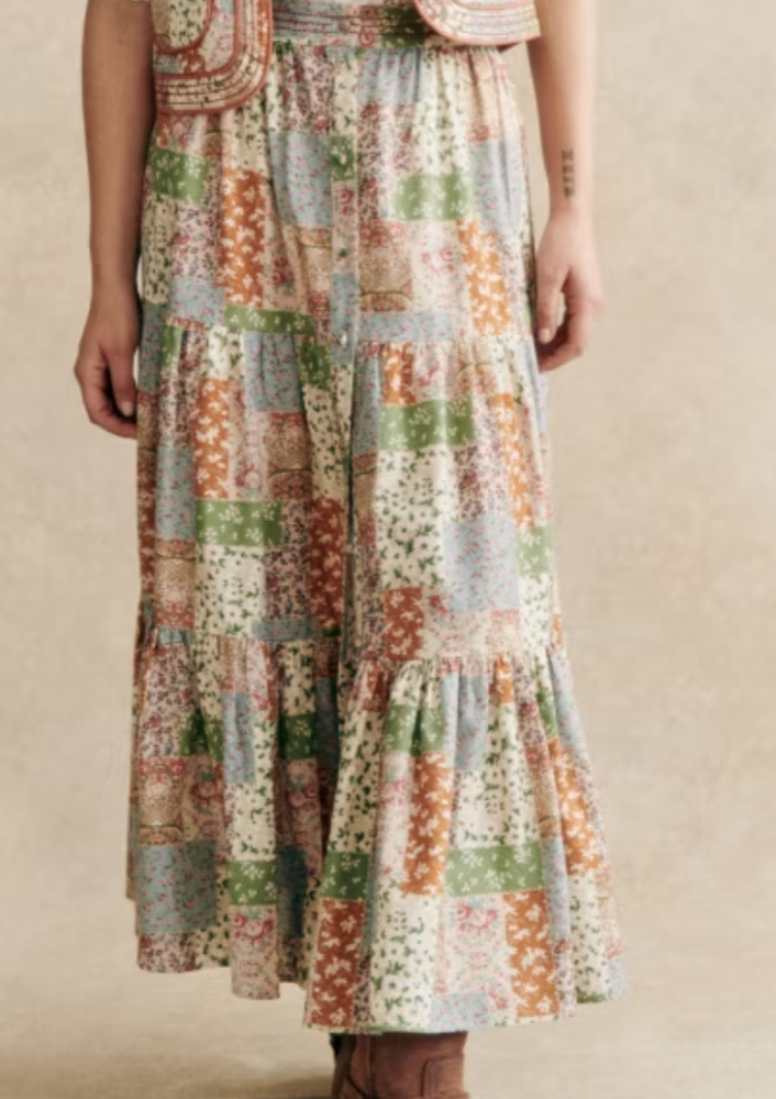 Sezane Loffia Skirt 