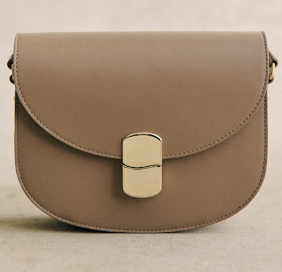 Sezane Claude Bag (Smooth Taupe)